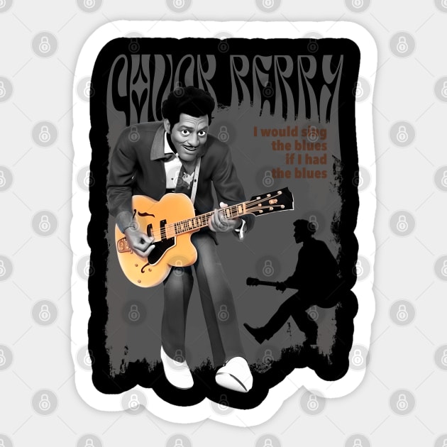 Chuck Berry cartoon Sticker by BAJAJU